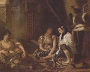 Eugene Delacroix Femmes d'Alger dans leur appartement (mk32) oil painting